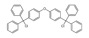 1-[chloro(diphenyl)methyl]-4-[4-[chloro(diphenyl)methyl]phenoxy]benzene结构式