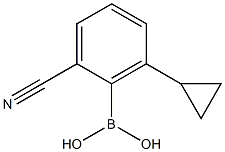 2-Cyano-6-cyclopropylphenylboronic acid结构式