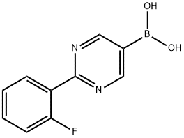 (2-(2-fluorophenyl)pyrimidin-5-yl)boronic acid Structure