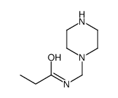 Propanamide, N-(1-piperazinylmethyl)- (9CI) structure
