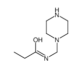 Propanamide, N-(1-piperazinylmethyl)- (9CI) picture