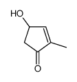 4-hydroxy-2-methylcyclopent-2-en-1-one结构式