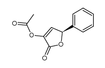 (S)-(-)-3-acetoxy-5-phenyl-2(5H)-furanone Structure