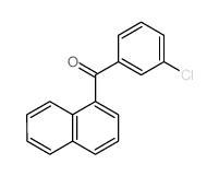 Methanone,(3-chlorophenyl)-1-naphthalenyl- Structure