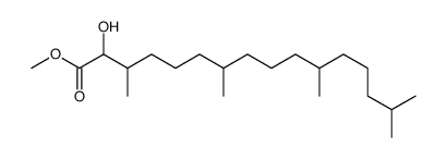 2-Hydroxy-3,7,11,15-tetramethylhexadecanoic acid methyl ester Structure