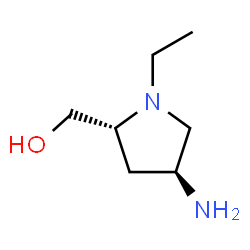 2-Pyrrolidinemethanol,4-amino-1-ethyl-,(2R,4S)-(9CI)结构式