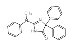 4H-Imidazol-4-one,3,5-dihydro-2-(methylphenylamino)-5,5-diphenyl-结构式