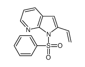 1-(苯基磺酰基)-2-乙烯基-1H-吡咯并[2,3-b]吡啶结构式