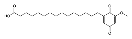 15-(6-methoxy-1,4-benzoquinon-2-yl)pentadecanoic acid Structure