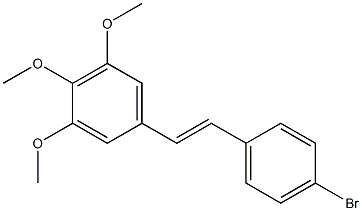 (E)-5-(4-bromostyryl)-1,2,3-trimethoxybenzene结构式