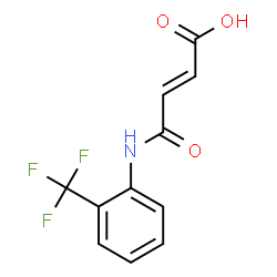 (E)-4-oxo-4-((2-(trifluoromethyl)phenyl)amino)but-2-enoic acid结构式