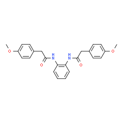 N,N'-1,2-Phenylenebis[2-(4-methoxyphenyl)acetamide] structure