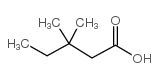 3,3-dimethylpentanoic acid structure