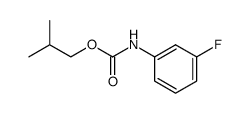 3-fluorophenylcarbamic acid 2-methylpropyl ester Structure