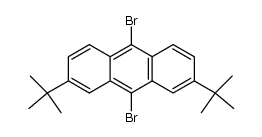 9,10-dibromo-2,7-di-tert-butylanthracene Structure