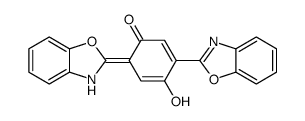 3-(1,3-benzoxazol-2-yl)-6-(3H-1,3-benzoxazol-2-ylidene)-4-hydroxycyclohexa-2,4-dien-1-one Structure