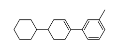 3-[4-Cyclohexyl-cyclohex-1-enyl]-toluol, 3-Methyl-decahydro-p-terphenyl结构式