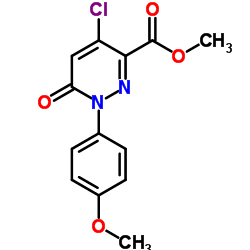 Methyl 4-chloro-1-(4-methoxyphenyl)-6-oxo-1,6-dihydro-3-pyridazinecarboxylate Structure