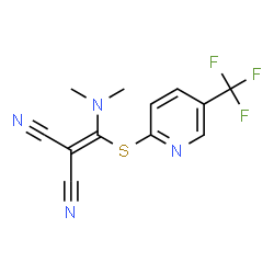 2-((DIMETHYLAMINO)([5-(TRIFLUOROMETHYL)-2-PYRIDINYL]SULFANYL)METHYLENE)MALONONITRILE picture