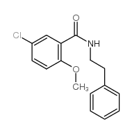 5-chloro-2-methoxy-n-(2-phenylethyl)benzamide Structure