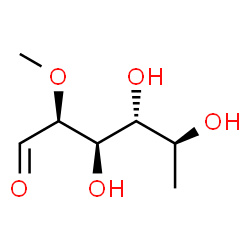 L-Galactose, 6-deoxy-2-O-methyl- Structure