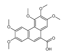 2,3,5,6,7-Pentamethoxy-9-phenanthrenecarboxylic Acid Structure