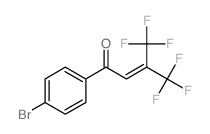 1-(4-bromophenyl)-4,4,4-trifluoro-3-(trifluoromethyl)but-2-en-1-one Structure