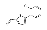 5-(2-chlorophenyl)thiophene-2-carbaldehyde结构式