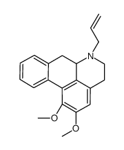 (6aR)-1,2-dimethoxy-6-prop-2-enyl-5,6,6a,7-tetrahydro-4H-dibenzo[de,g]quinoline Structure