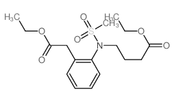 Benzeneacetic acid,2-[(4-ethoxy-4-oxobutyl)(methylsulfonyl)amino]-, ethyl ester picture