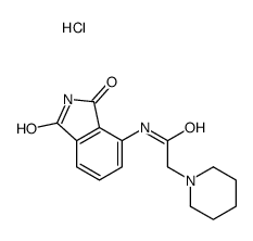 N-(1,3-dioxoisoindol-4-yl)-2-piperidin-1-ylacetamide,hydrochloride结构式