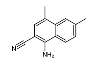 1-amino-4,6-dimethylnaphthalene-2-carbonitrile Structure