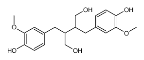 2,3-bis[(4-hydroxy-3-methoxyphenyl)methyl]butane-1,4-diol结构式