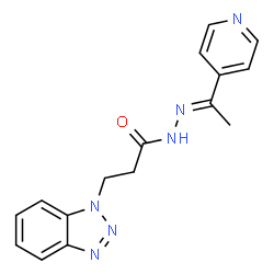 3-(1H-1,2,3-benzotriazol-1-yl)-N'-[1-(4-pyridinyl)ethylidene]propanohydrazide picture