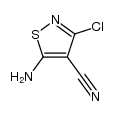 5-amino-3-chloro-4-isothiazolecarbonitrile结构式
