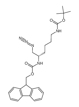 (9H-fluoren-9-yl)methyl tert-butyl(6-azidohexane-1,5-diyl)-(S)-dicarbamate Structure