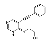 2-[[5-(2-phenylethynyl)pyrimidin-4-yl]amino]ethanol结构式