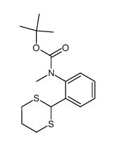 2-[2'-(N-Boc-N-methylamino)phenyl]-1,3-dithiane结构式