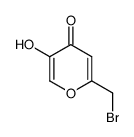 6-bromomethyl-3-hydroxy-4H-pyran-4-one结构式