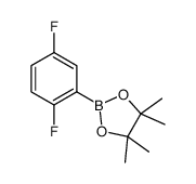 2,5-二氟苯硼酸频呢醇酯结构式