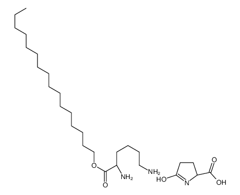 5-oxo-DL-proline, compound with hexadecyl L-lysinate (1:1)结构式