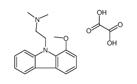 2-hydroxy-2-oxoacetate,2-(1-methoxycarbazol-9-yl)ethyl-dimethylazanium Structure