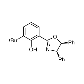 2-[(4R,5S)-4,5-Dihydro-4,5-diphenyl-2-oxazolyl]-6-(1,1-dimethylethyl)phenol structure