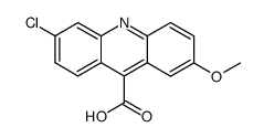 6-chloro-2-methoxy-acridine-9-carboxylic acid Structure