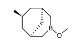 3-methoxy-7α-methyl-3-borabicyclo[3.3.1]nonane Structure