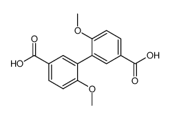 6,6'-dimethoxybiphenyl-3,3'-dicarboxylic acid结构式