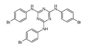 N2,N4,N6-tris(4-bromophenyl)-1,3,5-triazine-2,4,6-triamine Structure