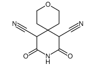 7,11-dicyano-3-oxa-9-azaspiro[5,5]undecane-8,10-dione Structure