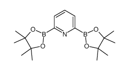 2,6-bis(4,4,5,5-tetramethyl-1,3,2-dioxaborolan-2-yl)pyridine结构式