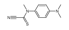 N-(4-Dimethylamino-phenyl)-N-methyl-2-nitrilo-thioacetamide结构式